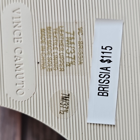 NIB VINCE CAMUTO BRISSIA TORTILLA SILKY NUBUCK PLATFORM WEDGE MULES - Picture 10 of 12